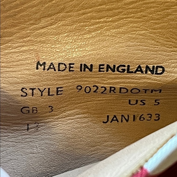 MARK MCNAIRY RARE Canvas Lace Up Chukka Boots Red White Polka Dots Women’s 5 - Picture 8 of 8